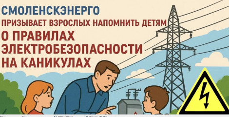 энергетики смоленского филиала «Россети Центр» призывают взрослых напомнить детям о правилах электробезопасности на каникулах - фото - 1
